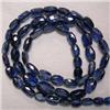 Image 1 : 77 CTS IOLITE STRAND 7x5 MM - 16 INCHES