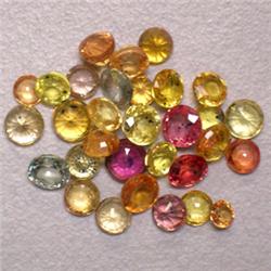 10.00 CTS LOT OF MULTICOLOR ROUND SAPPHIRES