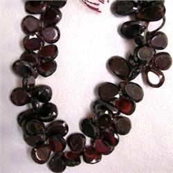 149 CTS GARNET TEAR DROP STRAND 9-7 MM