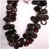 Image 1 : 149 CTS GARNET TEAR DROP STRAND 9-7 MM