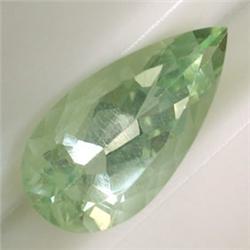 7.10 CTS PEAR SHAPED GREEN AMETHYST 20x10 MM