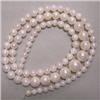 Image 1 : 4-8 MM GRADUATED WHITE JAPANESE AKOYA PEARL STRING - 16 INCHES