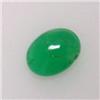 Image 1 : 0.61 CTS OVAL EMERALD CABOCHON 7x5 MM