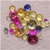 Image 1 : 4.00 CTS LOT OF MULTICOLOR ROUND SAPPHIRES