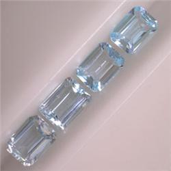 13.40 CTS LOT OF EMERALD CUT TOPAZ 6x4 MM