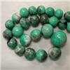 Image 1 : 895 CTS GRADUATED ROUND EMERALD BEADS STRAND 11-23 MM