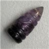 Image 1 : 7.90 CTS CARVED AMETHYST BRIOLETTE 18x8 MM