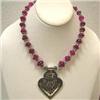 Image 1 : 415 CTS ENHANCED RUBY NECKLACE - 17 INCHES