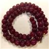 Image 1 : 415 CTS CARVED GLASS FILLED ENHANCED RUBY STRAND - TEMPORARY CLASP
