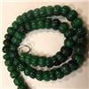 Image 1 : 500 CTS CARVED GLASS FILLED ENHANCED EMERALD STRAND - TEMPORARY CLASP