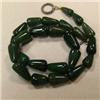 Image 1 : 370 CTS GLASS FILLED ENHANCED EMERALD BRIOLETTE STRAND - TEMPORARY CLASP