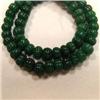 Image 1 : 440 CTS CARVED GLASS FILLED ENHANCED EMERALD STRAND - TEMPORARY CLASP