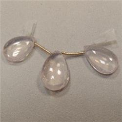 60 CTS LOT OF ROSE QUARTZ TEAR DROPS 23x11 MM APPROX