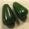 Image 1 : 26.80 CTS TWO ENHANCED EMERALD BRIOLETTE