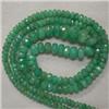 Image 1 : 79.79 CTS EMERALD RONDELLES STRAND 5-3 MM - 21 INCHES