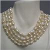 Image 1 : 10x8 MM APPROX FRESH WATER PEARL STRAND - 64 INCHES