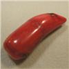 Image 1 : 62 CTS FREE FORM BAMBOO RED CORAL PIECE 46x12 MM - TOP DRILLED