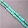 Image 1 : 18x6 MM CHINESE TURQUOISE CYLINDERS STRAND - 16 INCHES