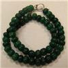 Image 1 : 505 CTS CARVED GLASS FILLED ENHANCED EMERALD STRAND - TEMPORARY CLASP