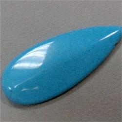 40+ CTS STABILIZED TURQUOISE TEAR DROP 59x20 MM - TOP DRILLED