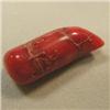Image 1 : 38 CTS FREE FORM BAMBOO RED CORAL PIECE 36x12 MM - TOP DRILLED
