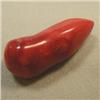 Image 1 : 50 CTS FREE FORM BAMBOO RED CORAL PIECE 37x13 MM - TOP DRILLED