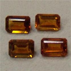 2.14 CTS LOT OF EMERALD CUT MADEIRA CITRINE 6x4 MM