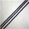 Image 1 : THREE STRANDS OF 2 MM BLUE GOLD STONE