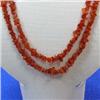 Image 1 : 3-7 MM CARNELIAN CHIPS STRAND - 36 INCHES