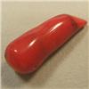 Image 1 : 36 CTS FREE FORM BAMBOO RED CORAL PIECE 35x13 MM - TOP DRILLED