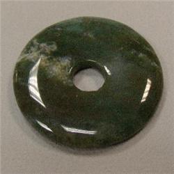 115 CTS MOSS AGATE DONUT 47 MM