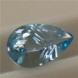 4.70 CTS PEAR SHAPED LASER CUT TOPAZ 13x9 MM