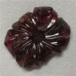 20 CTS CARVED TOURMALINE 22x18 MM