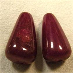 47.30 CTS TWO ENHANCED RUBY BRIOLETTE