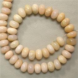 200 CTS RED OPAL RONDELLES STRAND - 9 MM - 16 INCHES