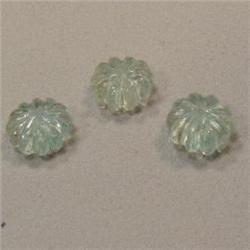 12.40 CTS LOT OF CARVED AQUAMARINE 9 MM