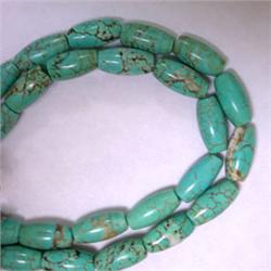 11x6 MM CHINESE TURQUOISE STRAND - 16 INCHES