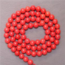 6.5 MM BAMBOO CORAL STRAND - 16 INCHES