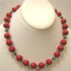 335 CTS CORAL NECKLACE - 18 INCHES
