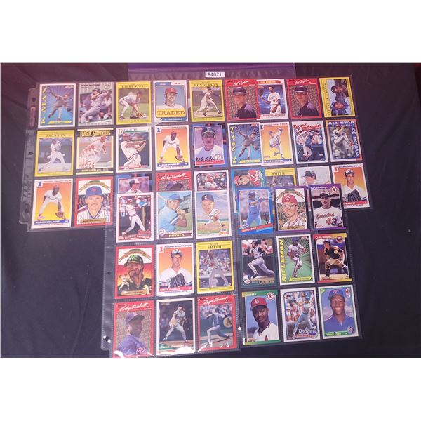 Baseball Cards, 5 pages, vintage (A4071)