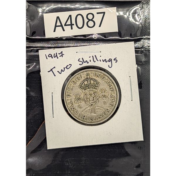 1947 Two Shillings (A4087)