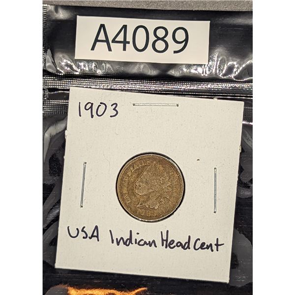 1903 USA Indian Head Cent (A4089)