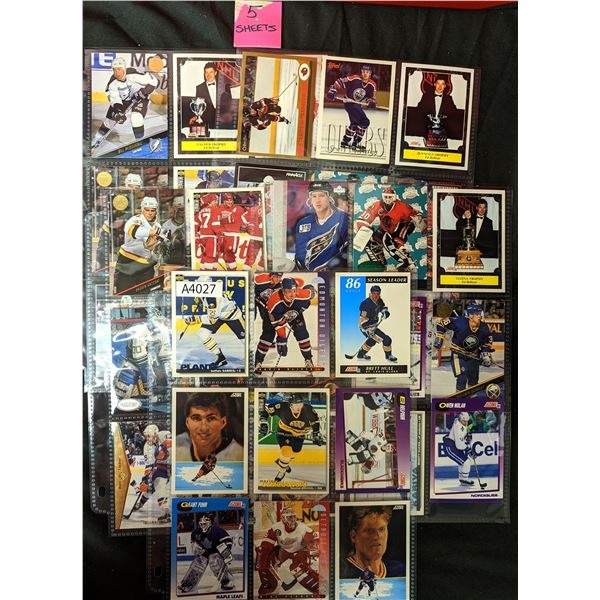 Mixed Hockey Cards, 5 sheets (A4027)