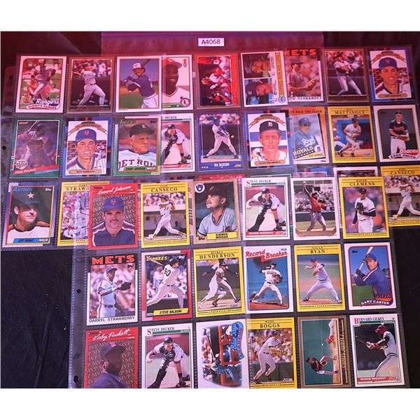 Baseball Cards, 5 pages, vintage (A4068)