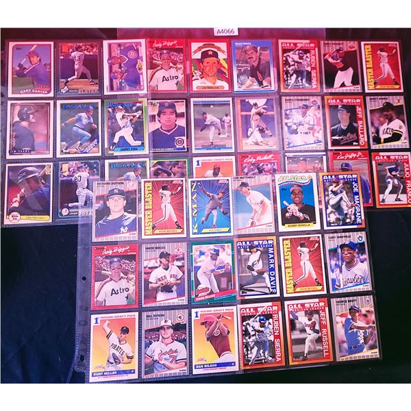Baseball Cards, 5 pages, vintage (A4066)