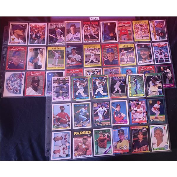 Baseball Cards, 5 pages, vintage (A4069)