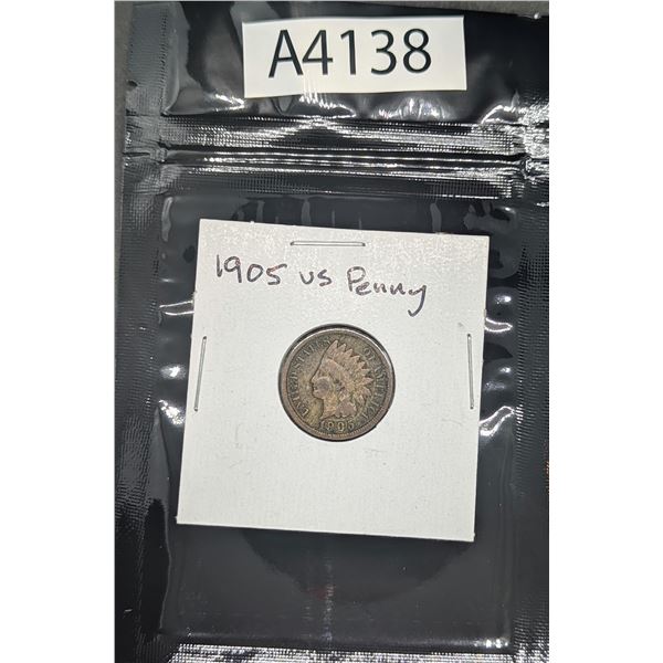 1905 US Penny, Indian Head (A4138)