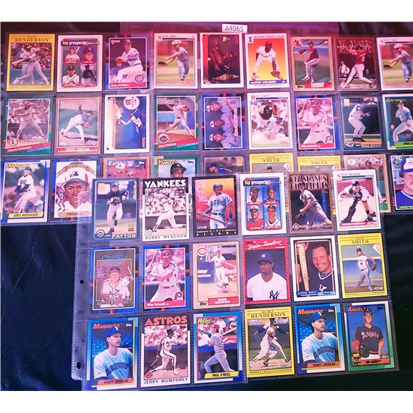 Baseball Cards, 5 pages, vintage (A4065)