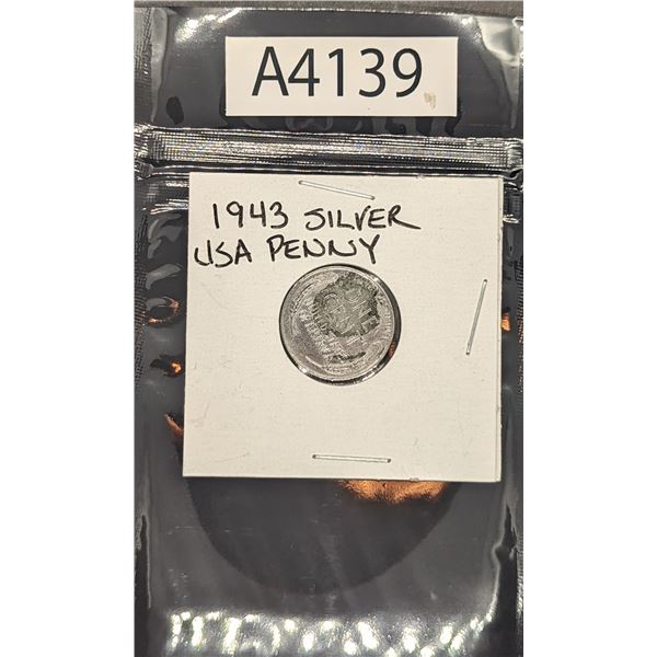 1943 Silver USA Penny (A4139)