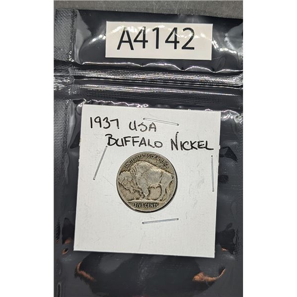 1937 USA Buffalo Nickel (A4142)